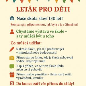 Leták pro děti